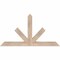 Ekena Millwork Saratoga Smooth Timber Gable Bracket, Douglas Fir, 48"W x 26"H x 3 1/2"D x 3 1/2"F, 13/12 Pitch GBW048X26X0404SAR00SDF - alternate 1
